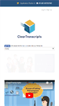 Mobile Screenshot of cleartranscripts.com