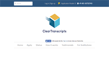 Tablet Screenshot of cleartranscripts.com